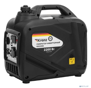 Генератор инверторный KR2200I,  2, 2кВт,  230В,  4л,  закрытый корпус,  ручной старт KRANZ