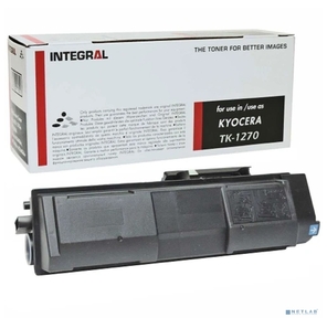 Тонер-картридж Integral TK-1270 с чипом для Kyocera Ecosys MA4000fx / ifx / x   (Европейская версия)  (с чипом) . Ресурс 10к страниц. В коробке штук - 8