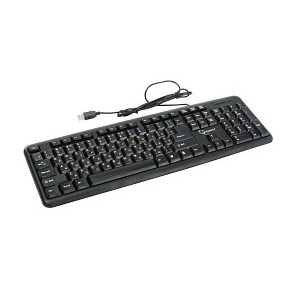 Клавиатура Gembird KB-8320U-BL Black USB KB-8320U-Ru_Lat-BL