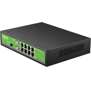 Коммутатор Digma DSP708G-2S-T135  (L2+) 8x1Гбит / с 2SFP 8PoE 8PoE+ 135W управляемый