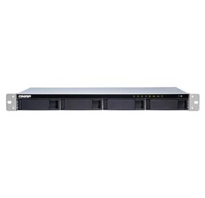 channel QNAP TS-431XeU-8G NAS 4 HDD trays,  10 GbE SFP+,  rackmount,  1 PSU. ARM 4-core Cortex-A15 Annapurna Labs AL-314 1, 7 GHz,  8 GB. W / o rail kit RAIL-B02