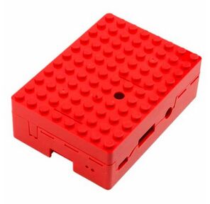 Корпус RA183 red для микрокомпьютера Raspberry Pi 3 ACD Red ABS Plastic Building Block case for Raspberry Pi 3