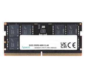 Apacer  DDR5  16GB  4800MHz SO-DIMM  (PC5-38400) CL40 1.1V  (Retail) 2048*8  3 years  (AS16GHB48CTBBGH / FS.16G2A.PTH)
