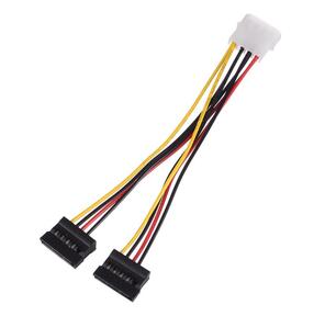 Кабель GoPower MOLEX  (f)-2SATA  (m) 0.2м PVC RoHS  (1 / 500)