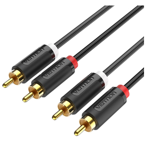 Vention bcmbi Кабель аудио 2RCA M / 2RCA M - 3м Чёрный