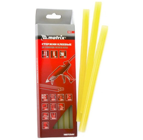Стержни клеевые,  11 x 200 мм,  желтые,  6 шт. /  /  Matrix