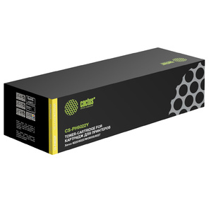 Тонер Картридж Cactus CS-PH6022Y 106R02762 желтый для Xerox Phaser 6020 / 6022 / WC 6025 / 6027  (1000стр.)