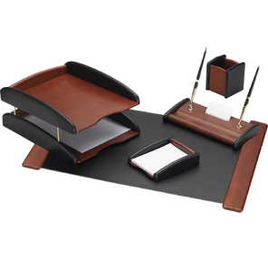 Настольный набор Good Sunrise RS5M-3A  (5 предметов) палисандр МДФ черный / коричневый