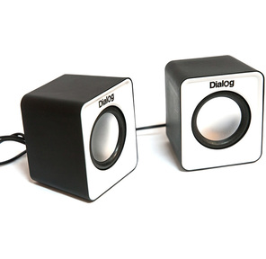 акустические колонки 2.0 Dialog Colibri AC - 02 UP black - white,  5 W RMS,  питание от USB