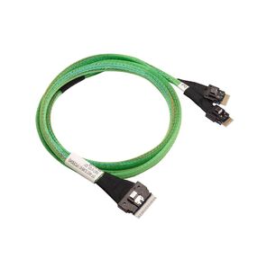 Кабель ACD RSL74-9219  (00-00973907) Slimline SASx8  (SFF8654) -to- 2 Slimline SASx4  (SFF8654)+ SFF9402,  1M,   (аналог Broadcom 05-60004-00)