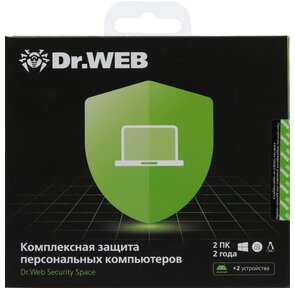 ПО DR.Web Security Space 2 ПК / 2 года  (BHW-B-24M-2-A3)