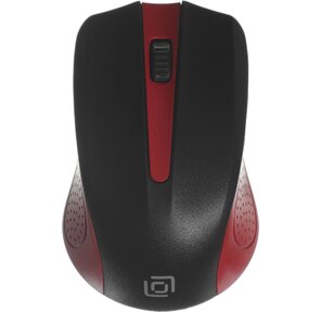 Мышь Oklick 485MW черный / красный оптическая  (1200dpi) беспроводная USB  (2but)