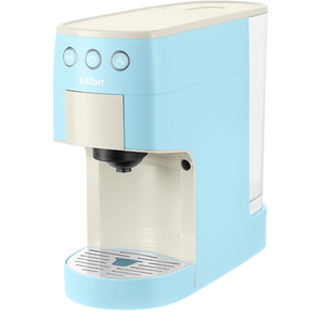 Кофеварка рожковая Kitfort КТ-7466 1450Вт голубой / белый