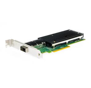 Network Interfaced Card LR-LINK LREC9901BF-QSFP+,  40GBASE Fiber PCIe x8 NIC  (QSFP+),  Intel XL710,  1 x QSFP+. Analogs: Silicom: PE340G1Qi71 ,  Intel: XL710-QDA1