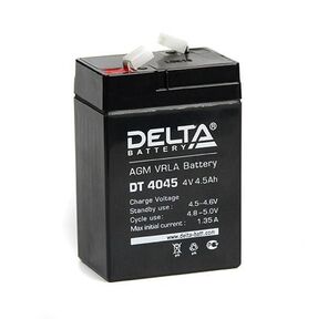 Delta DT 4045  (4, 5 А\ч,  4В) свинцово- кислотный аккумулятор