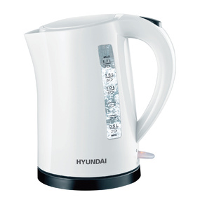 Чайник электрический Hyundai HYK-P1409 1.7л. 2200Вт белый / черный  (корпус: пластик)