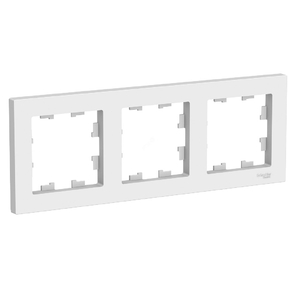 Schneider-electric ATN000103 ATLASDESIGN 3-постовая РАМКА,  универсальная,  БЕЛЫЙ