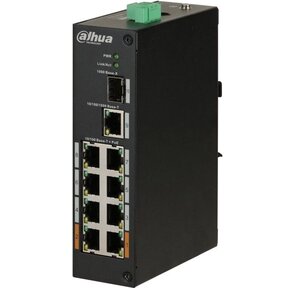 Dahua DH-PFS3110-8ET-96 8-портов 10 / 100 Base 6-PoE+ 96W на DIN-рейку неуправляемый