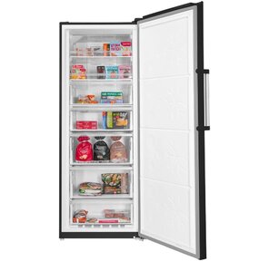 Морозильная камера Maunfeld MFFR185SB черная сталь