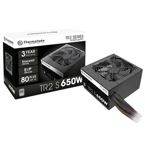 Блок питания Thermaltake ATX 650W TR2 S TRS-650AH2NK 80+  (24+4+4pin) APFC 120mm fan 5xSATA RTL