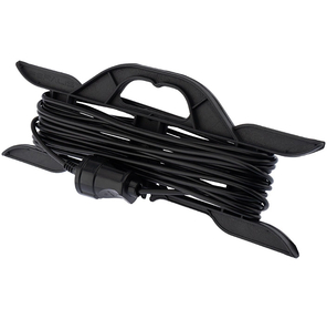 Удлинитель-шнур на рамке PROconnect ПВС 2х0.75,  10 м,  б / з,  6 А,  1300 Вт,  IP20,  черный  (Сделано в России)