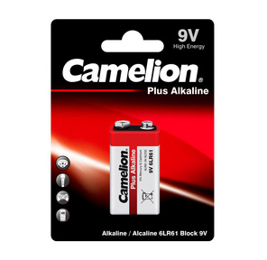 Camelion 6LF22 Plus Alkaline BL-1  (6LR61-BP1,  батарейка, 9В)