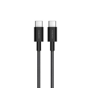 USB кабель CukTech Type-C to Type-C braided cable（1.5m）3A 60W black CTC315P