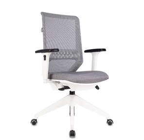 Кресло Бюрократ MC-W611NL серый TW-04 38-417 сетка / ткань крестов.4-луч. пластик пластик белый