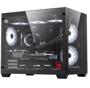 Корпус Bloody BD-CC108 черный без БП mATX 9x120mm 2xUSB3.0 audio bott PSU