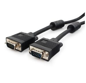 Кабель Cablexpert Кабель VGA Pro Cablexpert CC-PVGA-6 черный,  1.8м,  15M / 15M,  экран,  феррит. кольца,  пакет