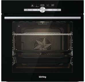 Встраиваемый духовой шкаф /  60 см,  Motion,  77 л,  12 режимов,  каталитическая очистка с паром,  черный цвет