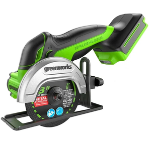 Угловая шлифовальная машина GreenWorks GD24UCS,  24V,  без АКБ и ЗУ,  аккумуляторная  (3402007)