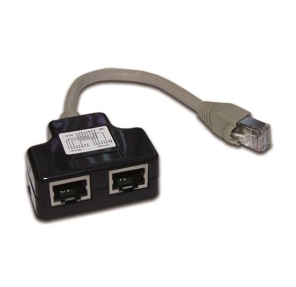 Y-адаптер,  2 параллельных порта,  экранированный