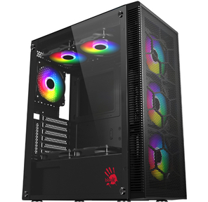 Корпус Bloody BD-CC115 черный без БП ATX 8x120mm 1xUSB2.0 1xUSB3.0 audio bott PSU