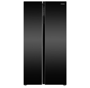 Холодильник Hyundai CS6503FV черное стекло  (двухкамерный)