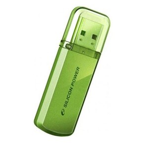 Накопитель USB flash 32ГБ Silicon Power "Helios 101" SP032GBUF2101V1N,  зеленый  (USB2.0)
