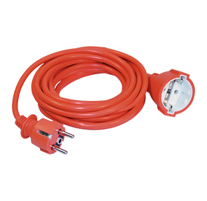 Iek WUP10-10-K09-N Шнур УШ-01РВ оранж. с вилкой и розеткой 2P+PE 3х1, 0 / 10метров ИЭК