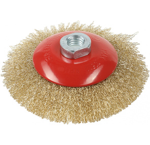 Кордщетка MATRIX 74616  для ушм 125мм м14 ''тарелка'' витая проволока