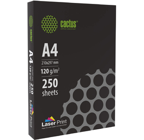 Бумага Cactus CS-LPA4120250 A4 / 120г / м2 / 250л. / белый CIE170% для лазерной печати