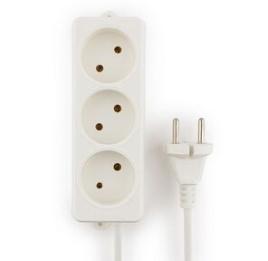 Гарнизон Сетевой фильтр  EL-NL3-W-3,  3 розетки  допустимый ток 10А,  длина 3 м