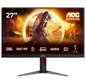 Монитор 27" AOC 27G4HA Black  (IPS,  1920x1080,  200Hz,  1 ms,  178° / 178°,  300 cd / m,  1000:1,  +2xHDMI 2.0,  +DisplayPort 1.4,  Pivot)