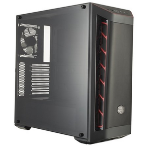 Cooler Master MasterBox MB511,  2xUSB3.0,  1x120 Fan,  w / o PSU,  Black,  Red Trim,  Mesh Front Panel,  ATX