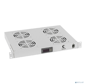 Cabeus JG03t Модуль вентиляторный 19",  глубина 320 mm,  4 вентилятора,  с цифровым термодатчиком