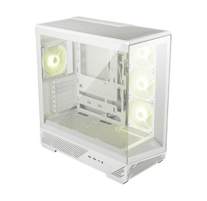 Корпус для ПК MSI MAG PANO 130R PZ White 2xUSB 3.2 Gen 1,  1xUSB 3.2 Gen2 Type-C,  3x120mm ARGB Reverse Blade Fan,  1x120mm ARGB Fan,  1 to 3 Fan PWM Splitter,  Tempered Glass Window