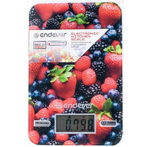 Весы кухонные электронные Endever Skyline KS-528 макс.вес:5кг рисунок / ягоды