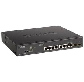 D-Link DGS-1100-10MPPV2 / A3A Настраиваемый L2 коммутатор с 8 портами 10 / 100 / 1000Base-T и 2 портами 1000Base-X SFP  (порты 1-8 PoE 802.3af / at,  порты 7-8 PoE 802.3bt,  PoE-бюджет 242 Вт)
