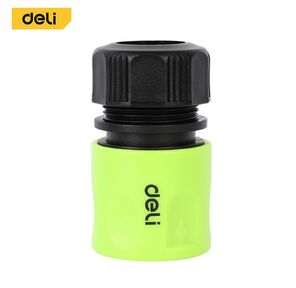 Соединитель быстросъемный с аквастопом для поливочных шлангов 1 / 2" Deli DL8793  ударопрочный пластик