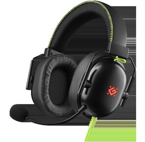 Гарнитура игровая DEFENDER  (64552) Toxic черный,  7.1,  LED,  провод 2 м