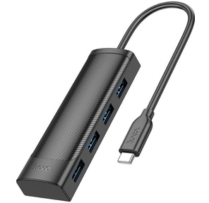Разветвитель USB-C Hoco HB41 Type-C 4порт. черный