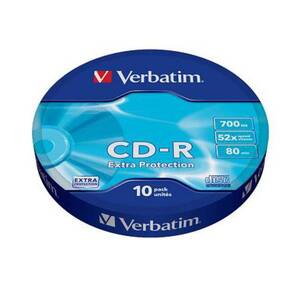 Диск CD-R Verbatim 700 Mb,  52x,  Shrink  (10),  DL  (10 / 300)